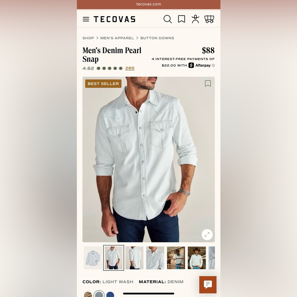 Men’s Tecovas shirt